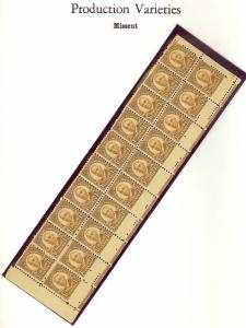 684, Mint NH - RARE GUTTER SNIPE BLOCK OF 20 STAMPS - Harding - Stuart Katz