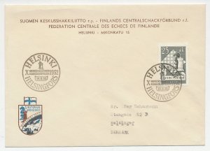 Cover / Postmark Finland 1952 Chess Olympiad Helsinki 