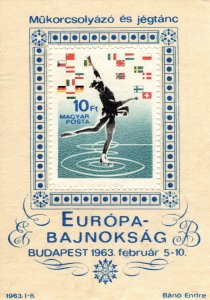Hungary 1963 Euro Figure Skating & Ice Dancing Champs, Minisheet [Mint]