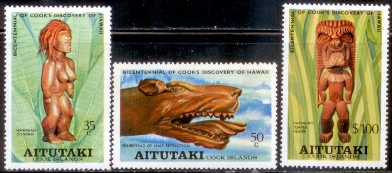 Aitutaki 1978 SC# 160-2 MNH-OG E35