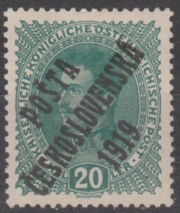 Czechoslovakia Scott #B8 1919 MH