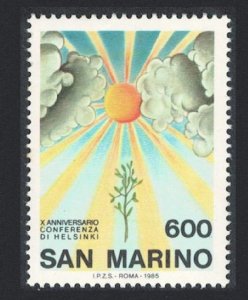 San Marino European Security and Co-operation 1985 MNH SG#1253