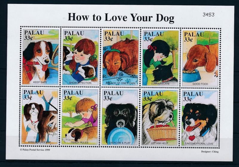 [35335] Palau 1999 Animals Dogs MNH Sheet