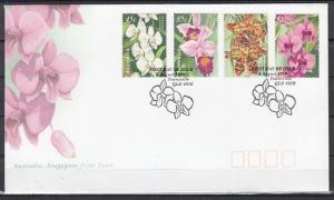 Australia, Scott cat. 1681-1684. Orchids issue on a First Day Cover. ^