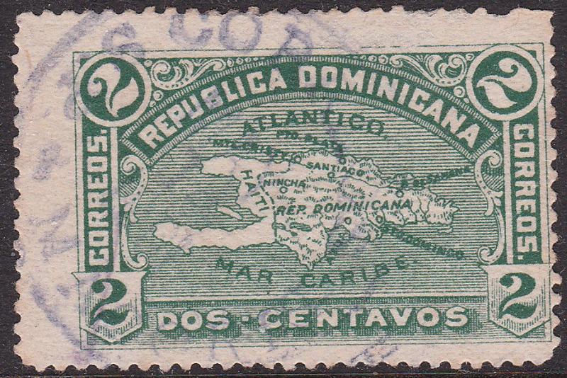 DOMINICAN REPUBLIC 1901 (May 14) S.P. DE MACORIS date stamp on Mi.87 2c Green