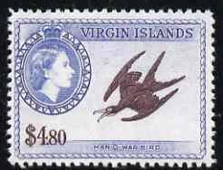 British Virgin Islands 1956-62 Frigate Bird $4.80 (from d...