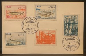 1954 Fishing Industry, First Day Cancelled. Stamped (11,11, 1332) on Postal Card