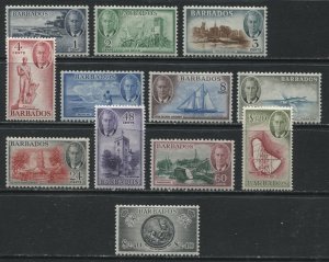 Barbados KGVI 1950 set mint o.g. hinged