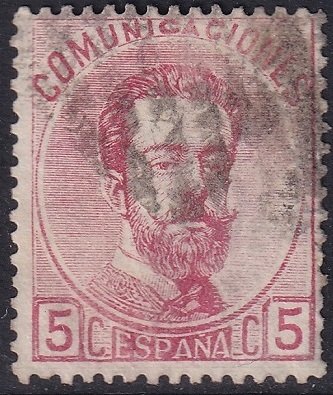 Spain 1873 Sc 178 used parrilla cancel