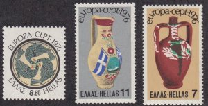 Greece MNH 1173-5 Europa Pitchers & Plates 1976