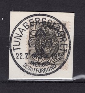 INTERNATIONAL SCOUT MOVEMENT 1955 TUNABERG MEETING SWEDEN SPECIAL CANCEL 44