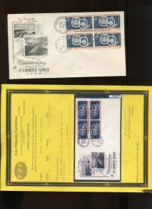 1131 ST LAWRENCE SEAWAY EFO FANTASY INVERT STAMP WITH FAKE PF CERT (LV 214)