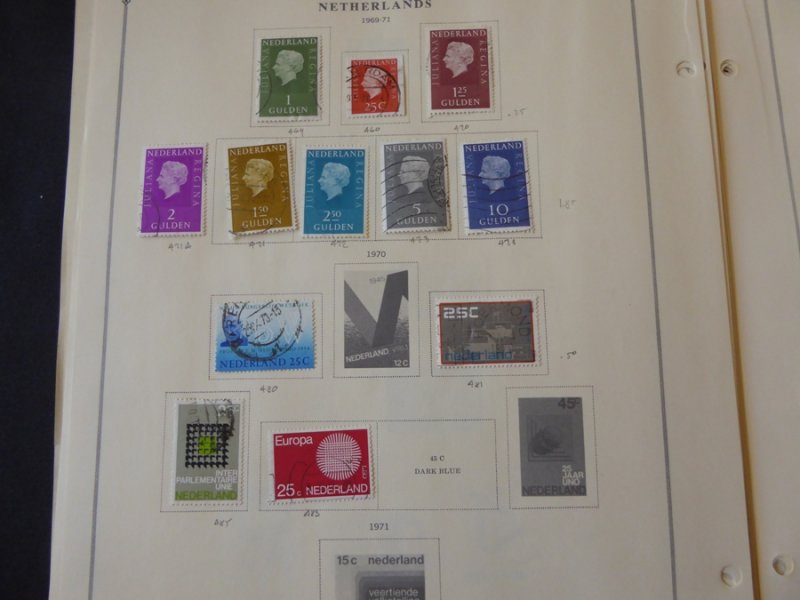 Netherlands 1872-1965 Stamp Collection on Scott International Pages