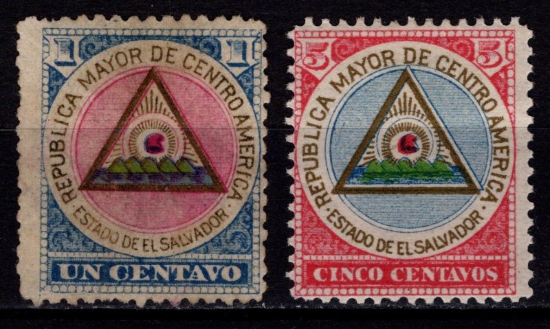 El Salvador 1897 Federation of Central America, Set [Unused]