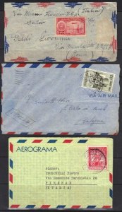 VENEZUELA 1940-50's COLL. OF 21 AIRMAIL COVERS MOST IN GOOD CONDIT. ALL TO ITALY