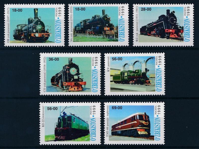 [63594] Uzbekistan 1999 Railway Train Eisenbahn Chemin de Fer  MNH