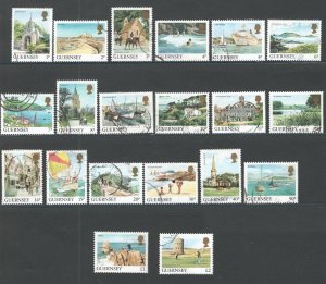 Great Britain - Guernsey #283-302  VF, Used, Complete Set CV $15.30  ... 2600142