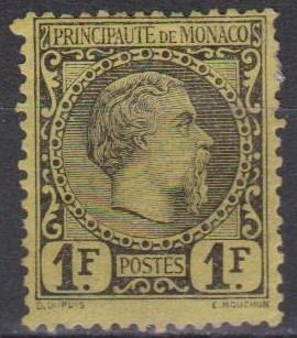 Monaco #9 F-VF Unused CV $1750.00 (A5450)