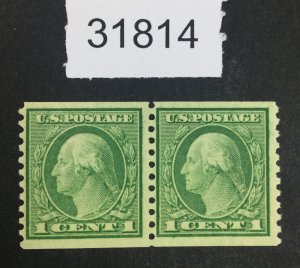 US STAMPS #490  MINT OG NH PAIR  LOT #31814