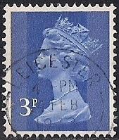 Great Britain #627 3P Queen Elizabeth 2, Stamp used VF