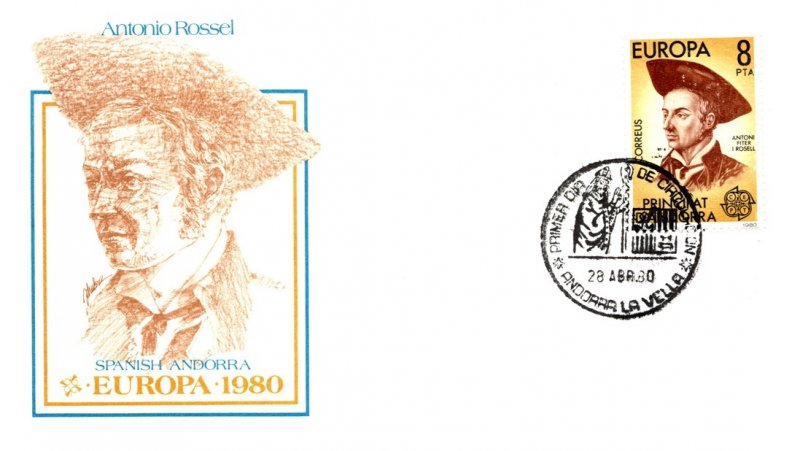 Andorra, Worldwide First Day Cover, Europa