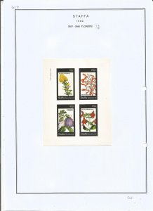 STAFFA - 1982 - Flowers - Sheets - Mint Light Hinged - Private Issue