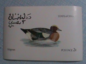 STATE OF OMAN -STAMP -LOVELY COLORFUL WIGEON  - MINT-NH S/S IMPERF: SHEET