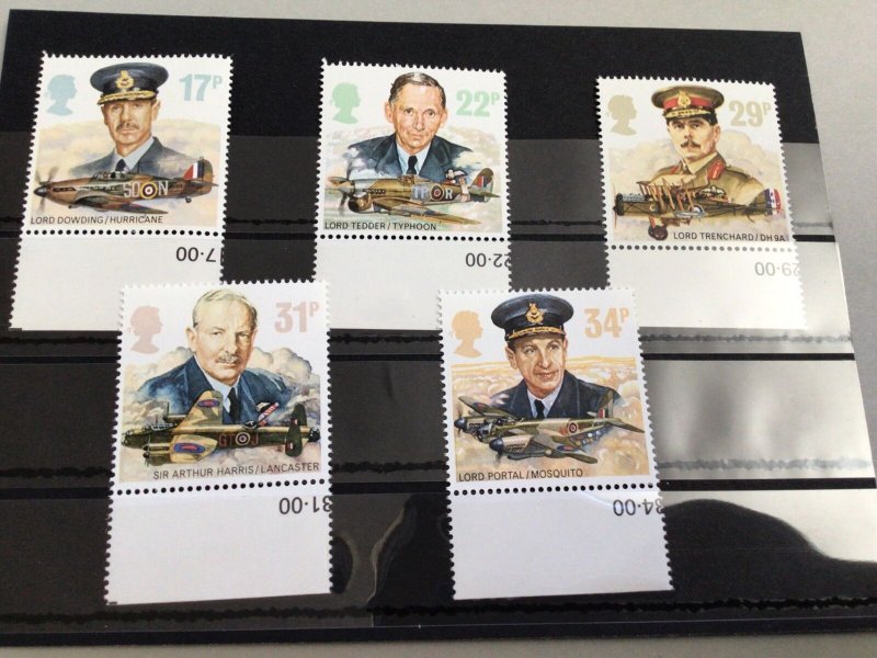 Great Britain History of Royal Air Force mint never hinged stamps set  65091