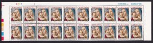 Scott #2514 Madonna (Mary, Antonello) Plate Block of 20 Stamps - MNH