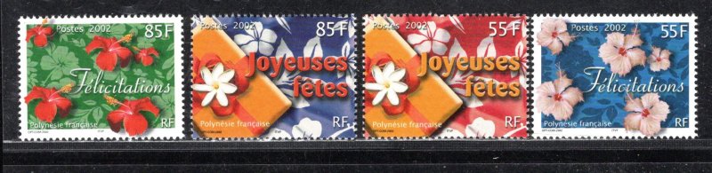 FRENCH POLYNESIA SC# 817-20 VF/MNH