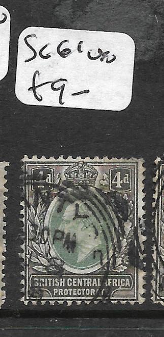 BRITISH CENTRAL AFRICA  (PP1009B) KE 4D SG 61  VFU