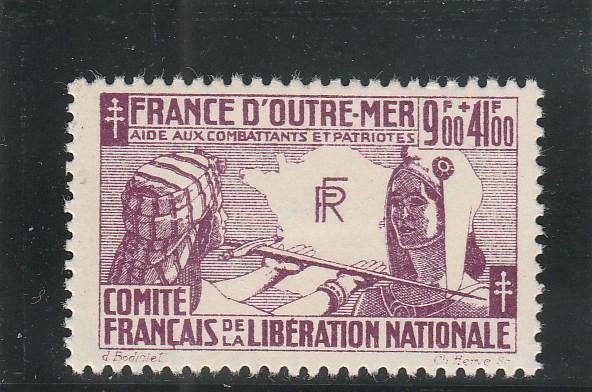 French Colonies  Scott#  B2  MH  (1943 Benefit of French Patriots)