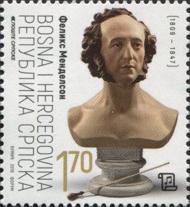 Bosnia and Herzegovina Srpska 2019 MNH Stamps Scott 610 Music Composer