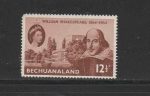 BECHUANALAND #197  1964  SHAKESPEARE ISSUE   MINT VF LH  O.G  bb