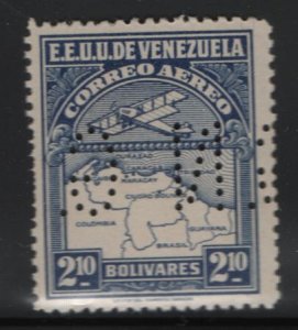 VENEZUELA, C11, GN, MNH, AIRPLANE AND MAP