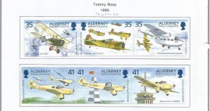 ALDERNEY - 1993 - Tommy Rose - Perf 6v Set - Mint Lightly Hinged