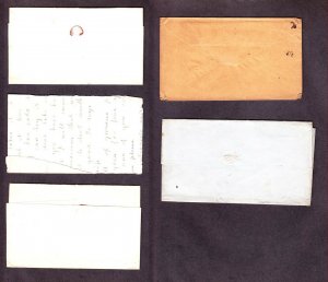 US 11/ 11a 3c Washington Covers Lot of 5 w/ Scarce Kentucky Usage (245)