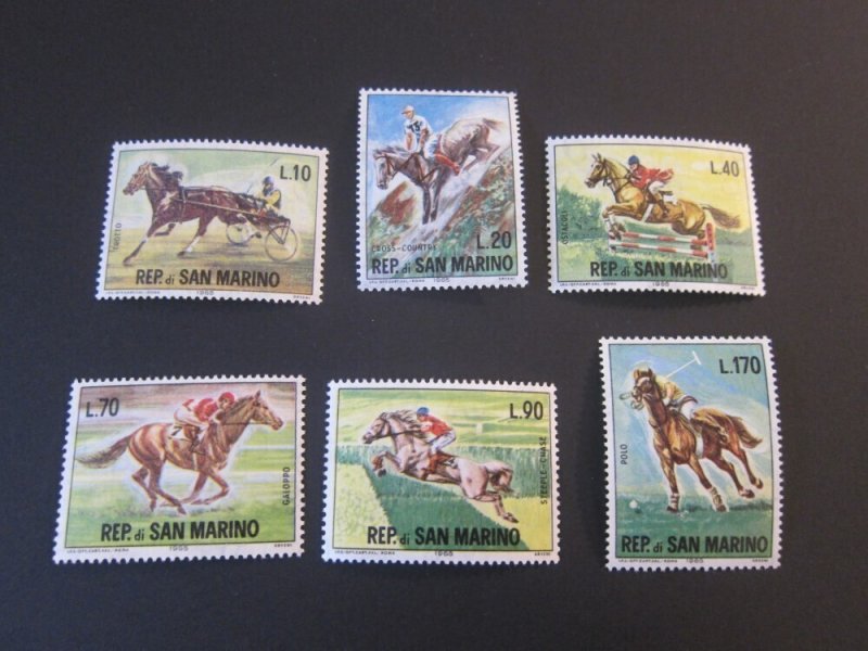 San Marino 1966 Sc 627-32 set MNH