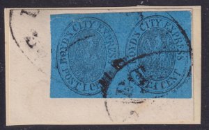20L25 Boyd's City Express Pair to Pay 2c Rate, Tied by Co. Cxl. Rare used pair.