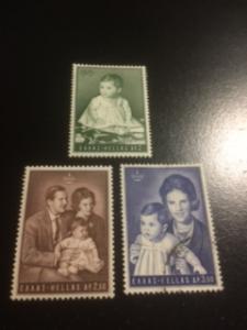 Greece sc 876-878 M+U comp set