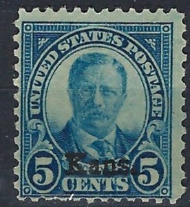 U.S. 663 MNH 1929 'Kans' overprint (an8267)