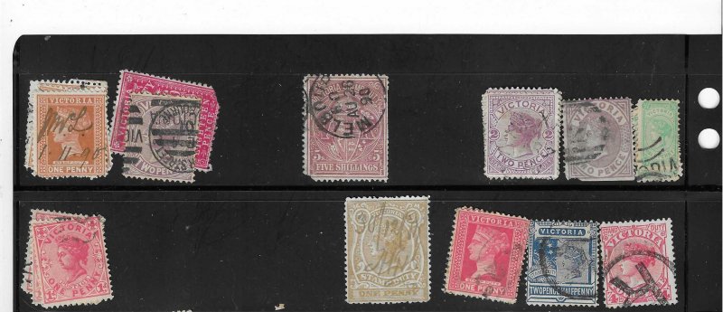 VICTORIA COLLECTION ON STOCK SHEET MINT/USED
