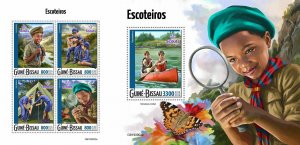 Z08 GB190902ab Guinea Bissau 2019 Scouts MNH ** Postfrisch