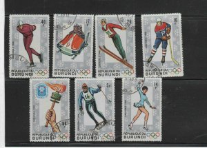 BURUNDI #226-231   1968 10TH WINTER OLYMPICS      MINT VF NH  O.G  CTO  a