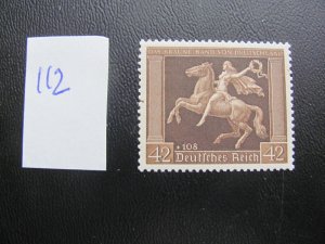 Germany 1938 MNH SIGNED PESCHL SC B119 X WATERMARK XF 280 EUROS (112)