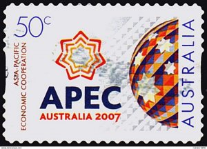 AUSTRALIA 2007 50c Multicoloured, Asia-Pacific Economic Cooperation APEC Self...