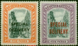 Bahamas 1917-18 Special Delivery Set of 2 SGS2-S3 Fine LMM