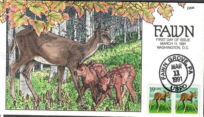 US Collins FDC SC#2479 Fawn