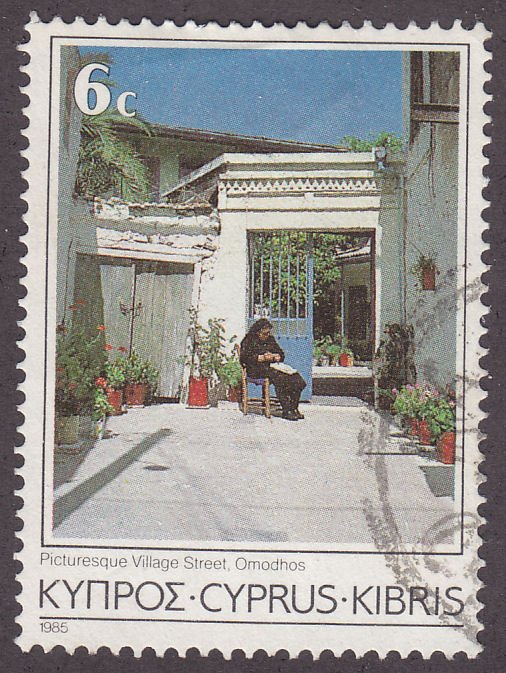 Cyprus 645 Omadhos Neighbourhood 1985