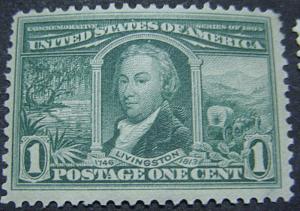 U. S. 323 FVF MNH SCV$70.00 Livingston